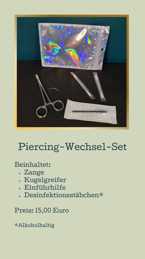 Piercing Wechsel Set